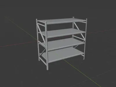 Industry shelving Free 3D model
