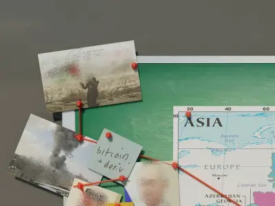 Green wanted Board Low-poly 3D model