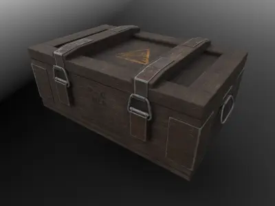 Ammo Box Set - Low Poly - Game Ready Low-poly 3D model