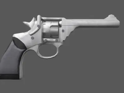 Webley WW2 Weapon Low-poly 3D model