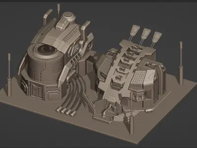 Sci-Fi  Concept 3D model