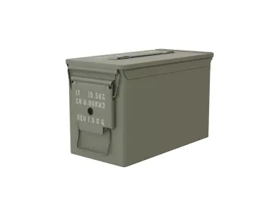 Army Ammo box tin 3D model