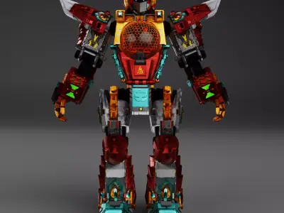 mecha 3D model