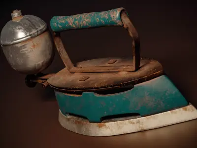 Old Iron  Low-poly 3D model