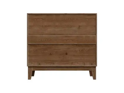 Geometric Front Sideboard Cabinet Low-poly 3D model