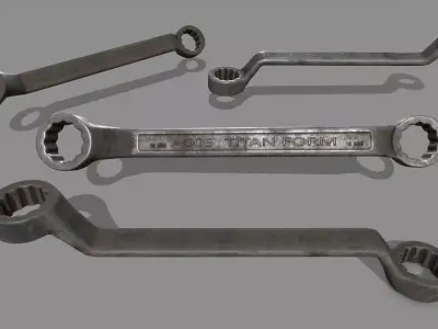wrench 1 Low-poly 3D model