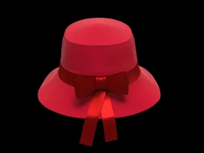 Hat Buckets -3D CLO-HLKMK01 3D model