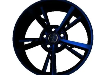 Race Car Rim Low-poly 3D model
