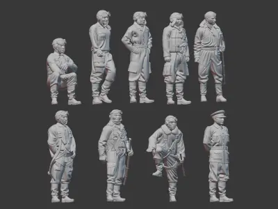 World War 2 Japan Pilot 3D print model