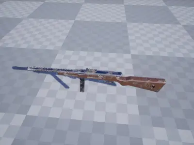 Beretta rifle Low-poly 3D model