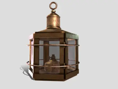 Ships Lamp Low-poly 3D model
