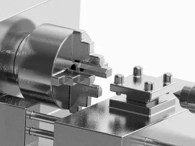 Stylish Lathe Machine 3D print model