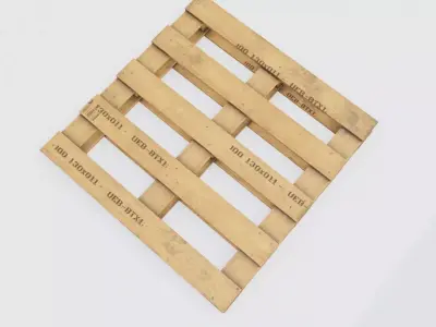 Palette wooden pallets Low-poly 3D model