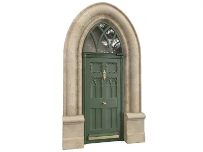 Entrance classic door 122 3D model