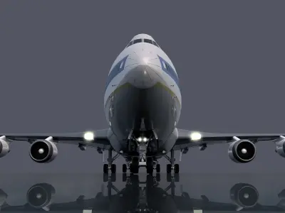 Boeing 747 3D model by mikekw95