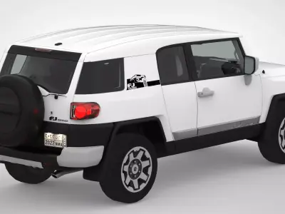 Toyota land cruiser fj 2008 - 2022 Low-poly 3D model