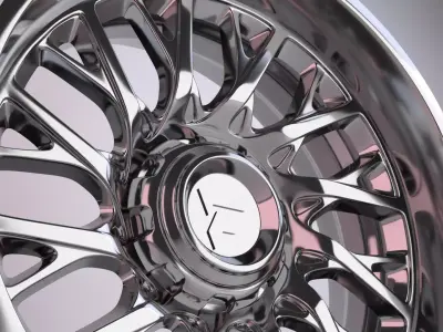 Fittipaldi FA08 Wheels 3D model