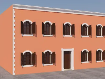 Mexican House 3D model 7
