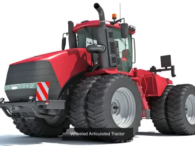 Farm Tractor Collection 3D Model Pack