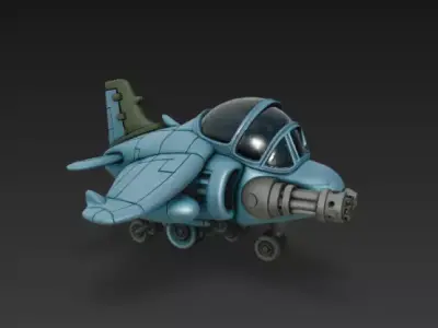 Metal Slug Plane 3D print model