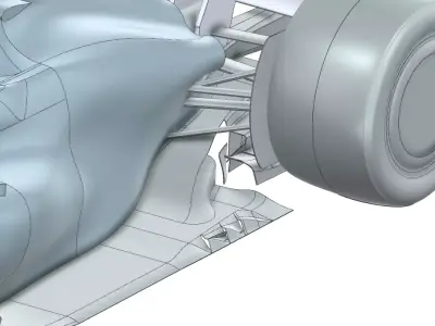 F1 2026 RB22 Full Car CFD Model 3D model