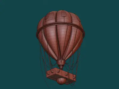 Rainbow Balloon 3D model