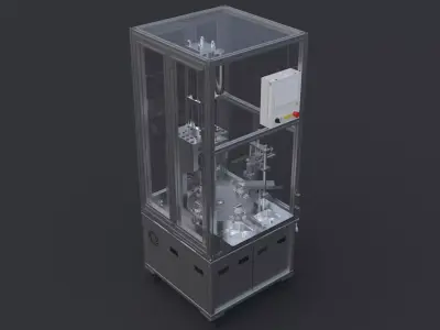 Safety belt ring riveting equipment 3D model