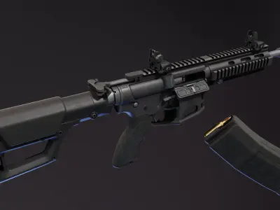 AR Quattro 15 Low-poly 3D model