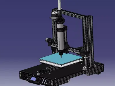 Extrusion 3D printer 3D model