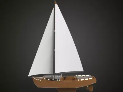 Sail Yacht 3D model