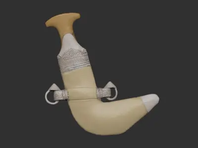 Omani Khanjar 3D Printable Model 3D print model