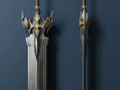Fantasy style sword 59 3D model