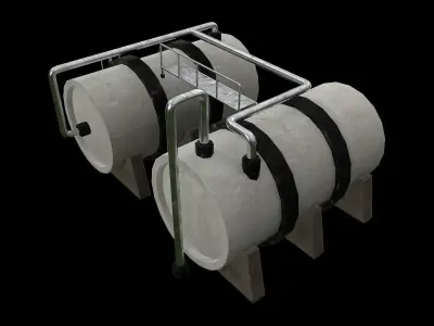 Industrial Tank Low-poly 3D model buy