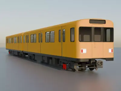 BVG F92 U-Bahn Low-poly 3D model