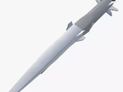 Zircon 3M22 Missile Low-poly 3D model
