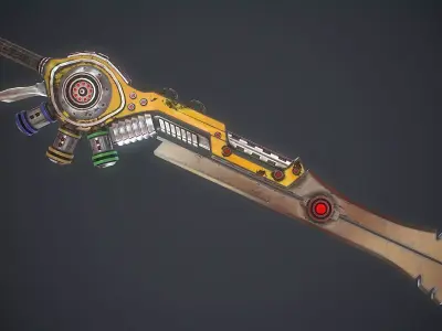 Fantasy Sword 14 3D Model Low-poly 3D model