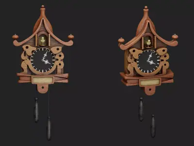clock Low-poly 3D model