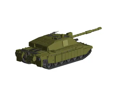 Challenger 2 tank 3D model