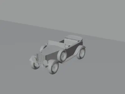 car from 1950 Free 3D model