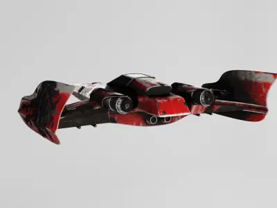 Star Fighter Pack Low-poly 3D model