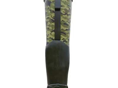 Waterproof Military Boots Low-poly 3D model