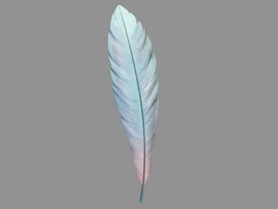MistryFeatherA Stylized Low-poly 3D model