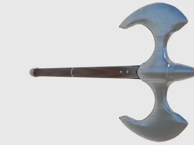 Battle Axe - Game Ready Free low-poly 3D model
