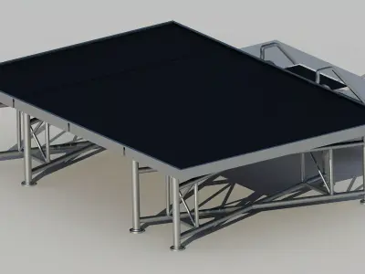Transtage Portable Stage Low-poly 3D model