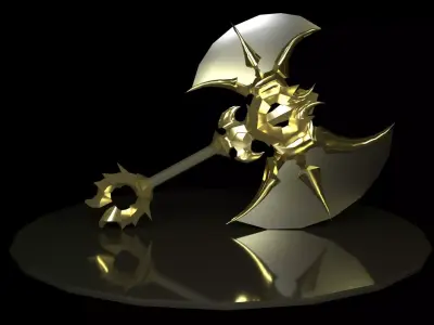 Golden Axe Low-poly 3D model