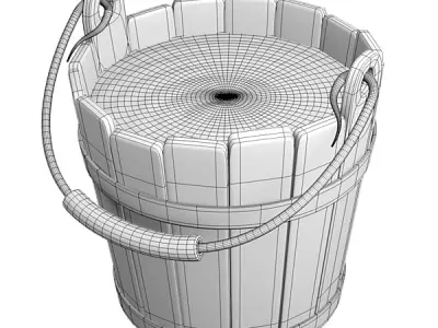 Milk bucket 3D model