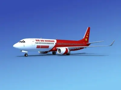 Boeing 737-800ER Vin Air Denmark 3D model