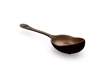 Ornate Vintage Sugar Spoon 3D Model Low-poly 3D model