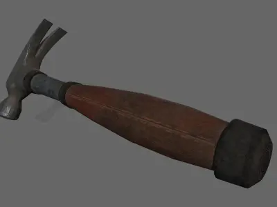 Hammer 1 Low-poly 3D model purchase