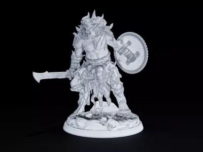 tanarukk warrior v5 3D print model purchase
